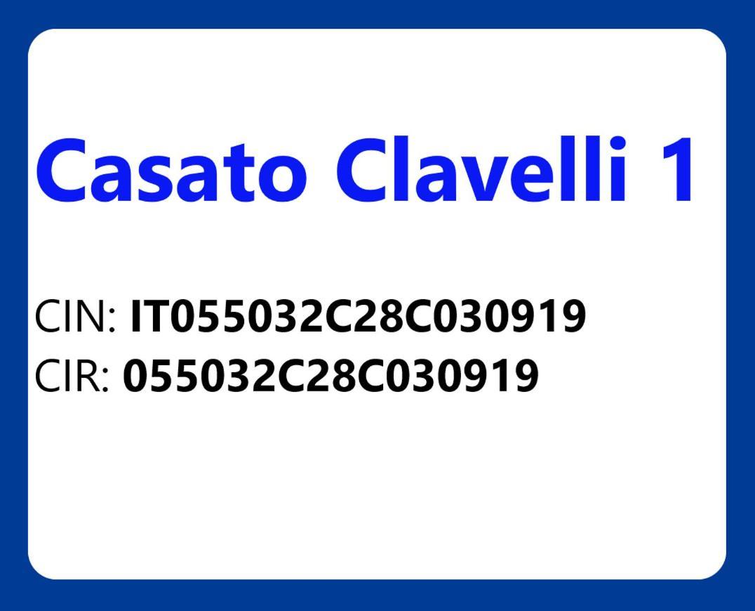 Casato Clavelli 1 Vila Collestatte Exterior foto